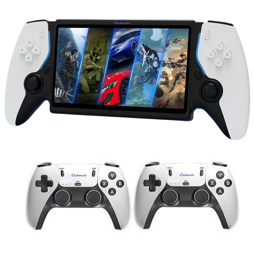 playratro  Portable Game Multi-Player 5 with 7 Inch HD Screen 2nd Gen Host + Wireless Linux System Dual Controller 30+ Emulators Open Source Gaming Console